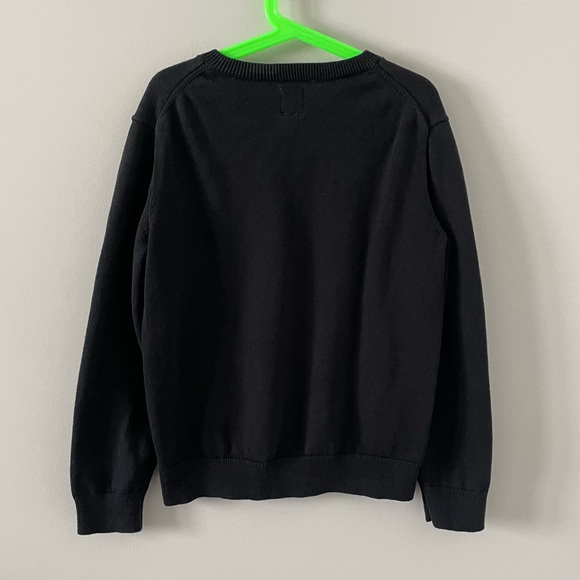 GAP Kids 100% Organic Cotton V-Neck Sweater - Black - Picture 4 of 6